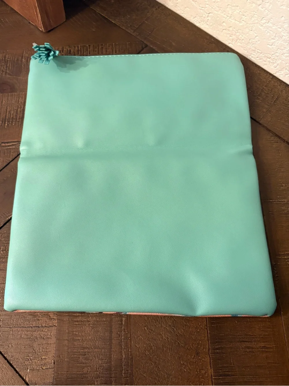 Rachel Pally Coral Floral & Mint Fold-Over Clutch